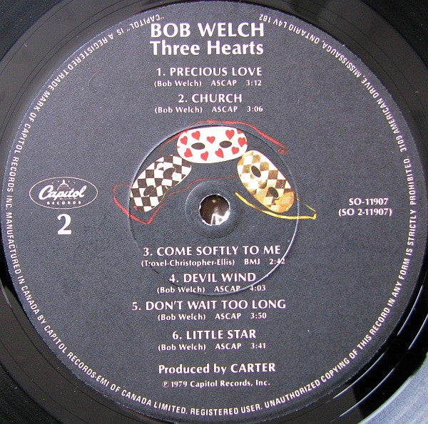 Bob Welch – Three Hearts