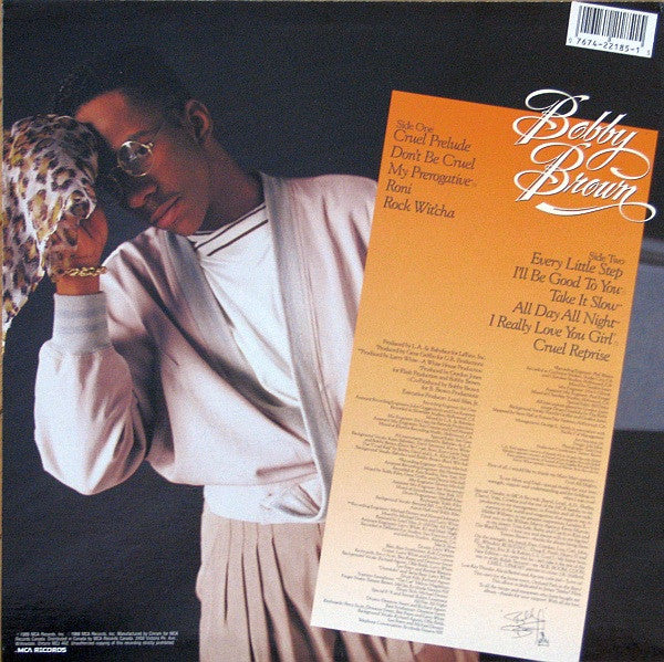 Bobby Brown – Don't Be Cruel - 1988 Original Pressing