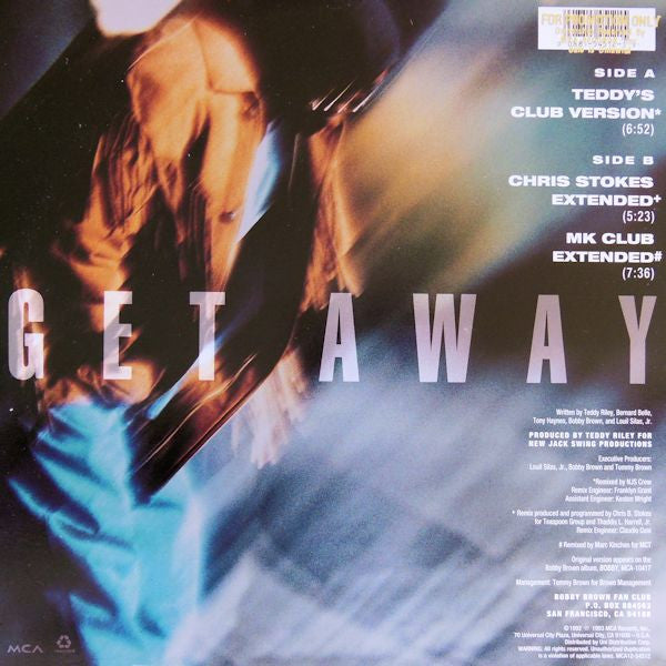 Bobby Brown – Get Away US Pressing