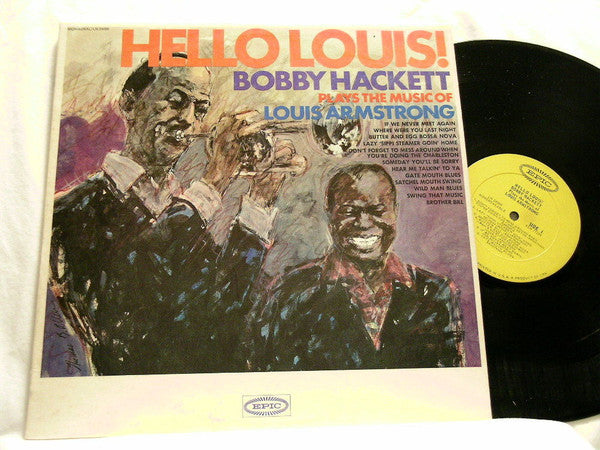 Bobby Hackett – Hello Louis! - Plays The Music Of Louis Armstrong - 1964 MONO US Pressing