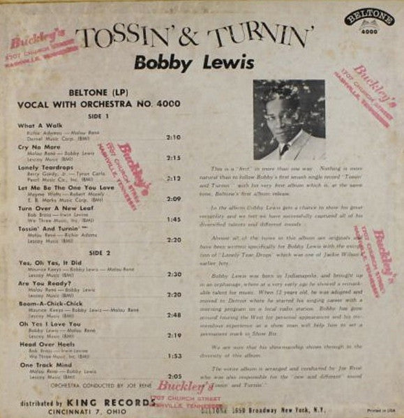 Bobby Lewis – Tossin' & Turnin'