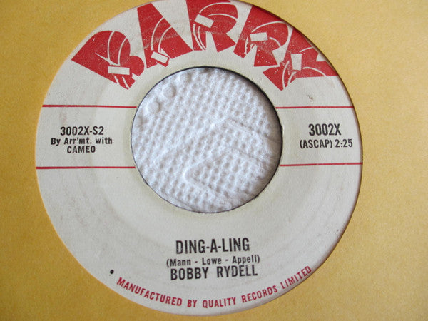 Bobby Rydell – Swingin' School - 7" Single