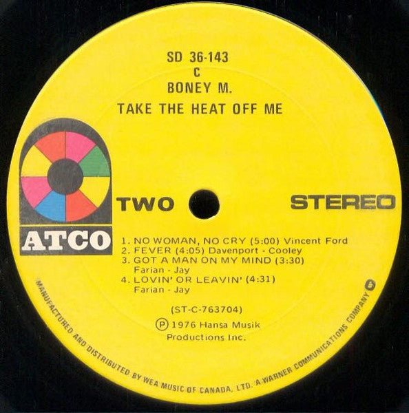 Boney M. – Take The Heat Off Me