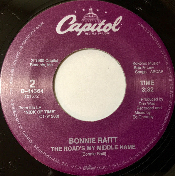 Bonnie Raitt – Nick Of Time US Pressing