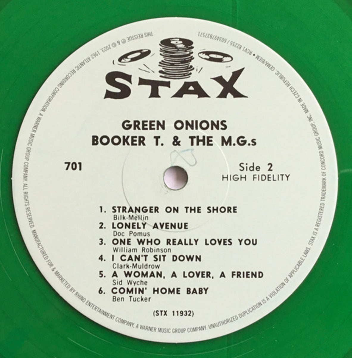 Booker T & The MGs – Green Onion - 60th Anniversary Sealed Mono Green Vinyl!