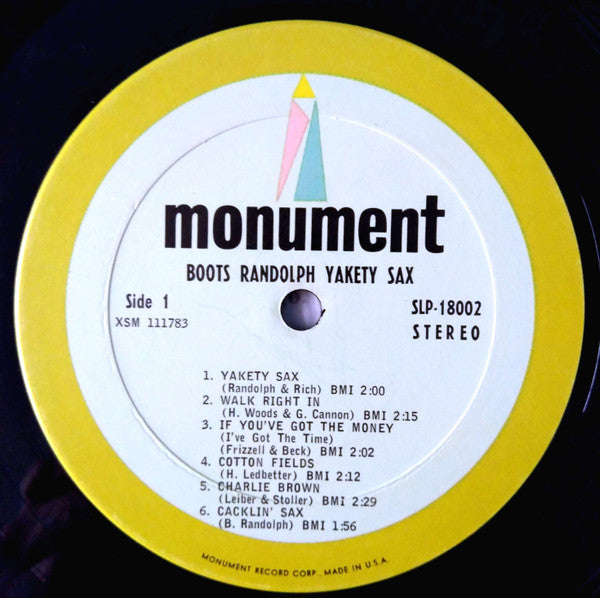 Boots Randolph – Boots Randolph's Yakety Sax! US Pressing -Sealed 1963 Orignial Pressing