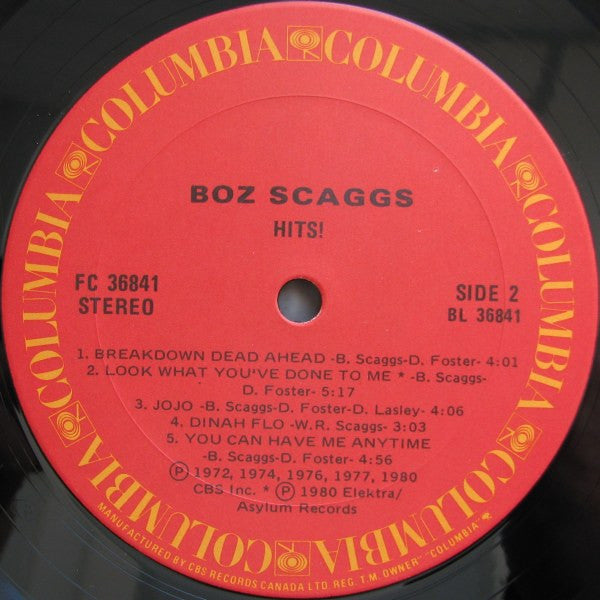 Boz Scaggs – Hits! 1980