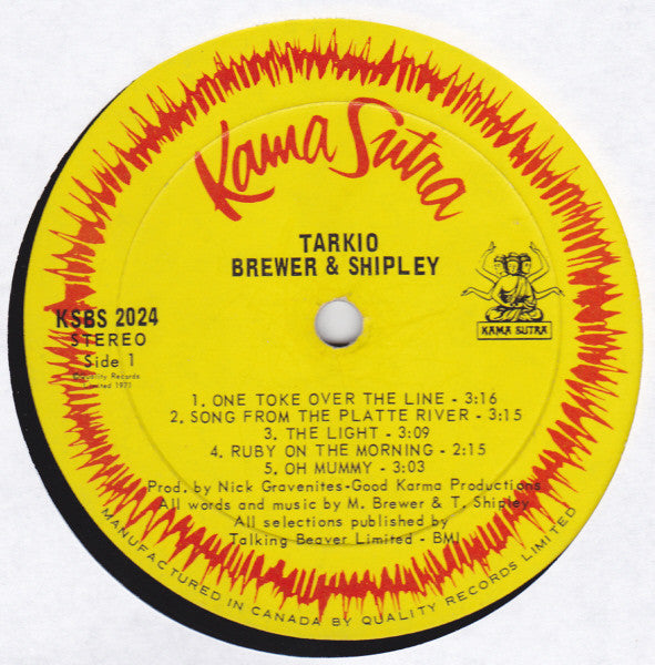 Brewer & Shipley – Tarkio - 1970 Original in Shrinkwrap!