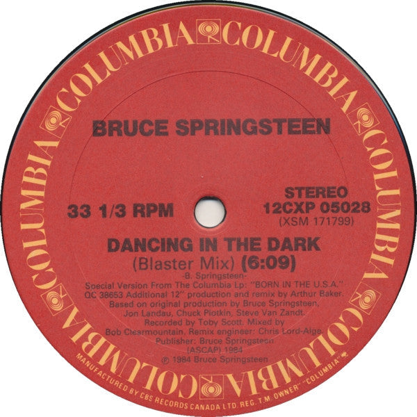 Bruce Springsteen Dancing In The Dark Vinyl Pursuit Inc
