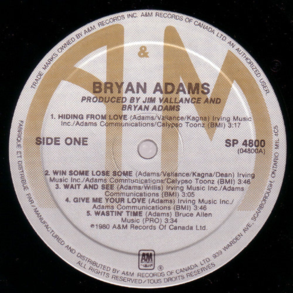 Bryan Adams – Bryan Adams - 1980 WAITING