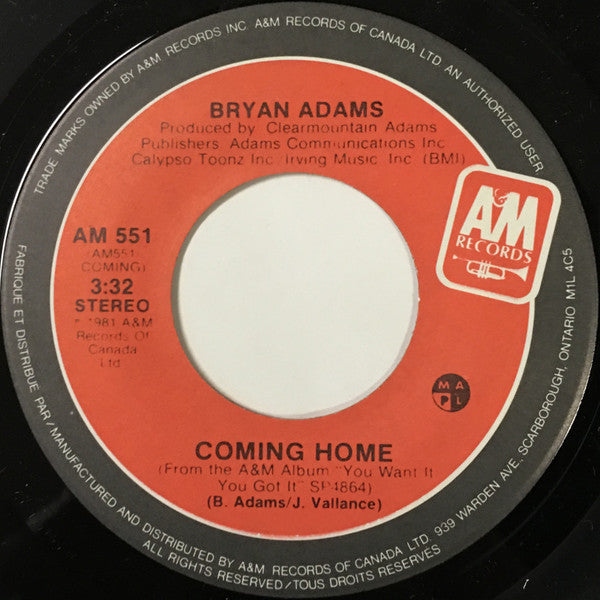 Bryan Adams – Coming Home / Fits Ya Good