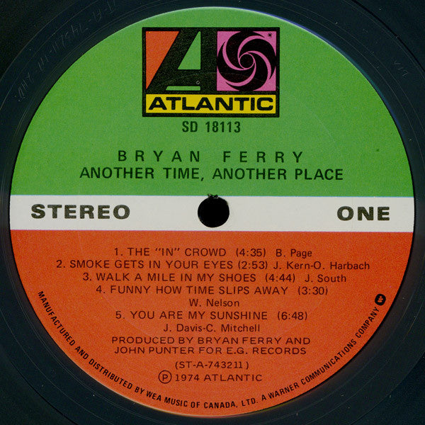 Bryan Ferry – Another Time, Another Place