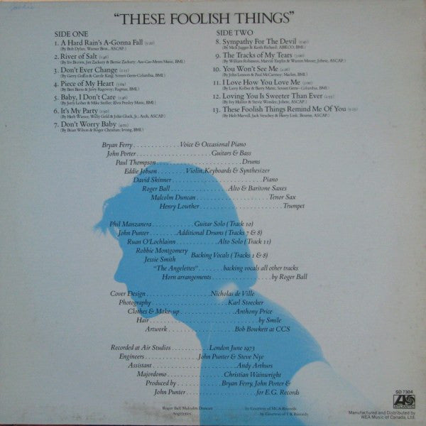 Bryan Ferry – These Foolish Things - 1974 Original!