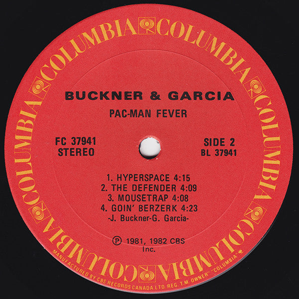 Pac-Man Fever -  Buckner & Garcia – 1982 Original Pressing