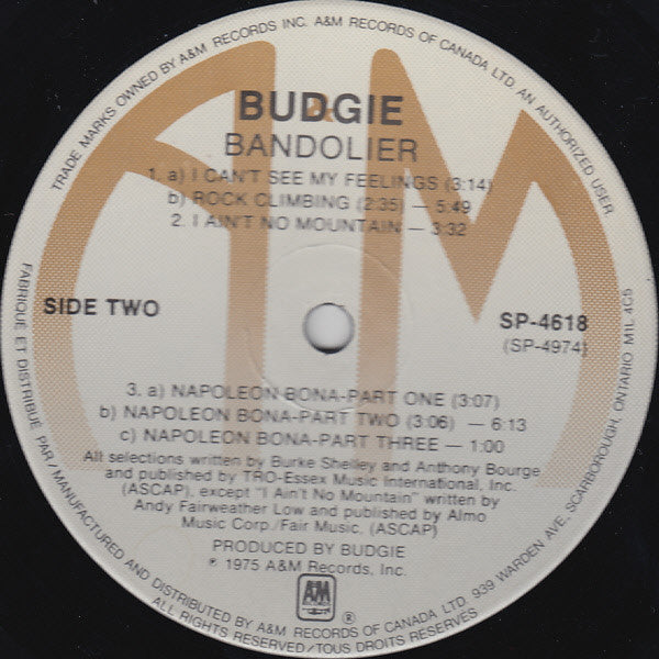 Budgie – Bandolier