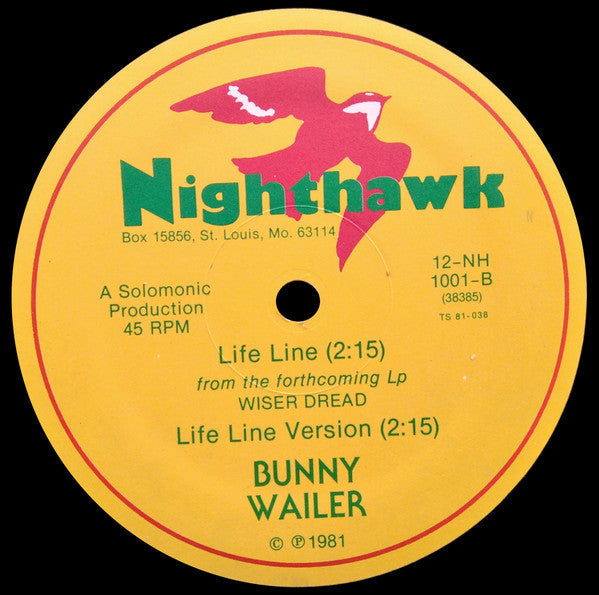 Bunny Wailer – Arab Oil Weapon - 1981 US Original