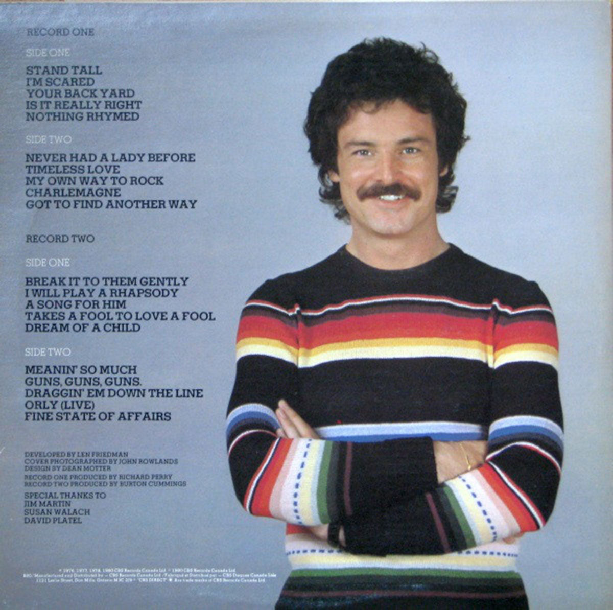 Burton Cummings – The Best Of Burton Cummings - 1980 – Vinyl Pursuit Inc