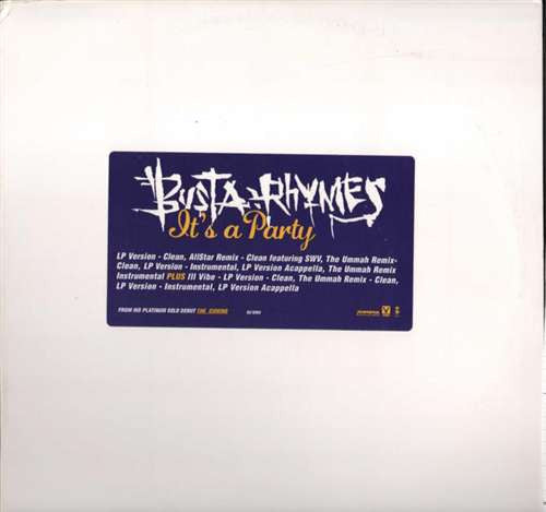 Busta Rhymes – It's A Party - 1996 US Original Promo Pressing