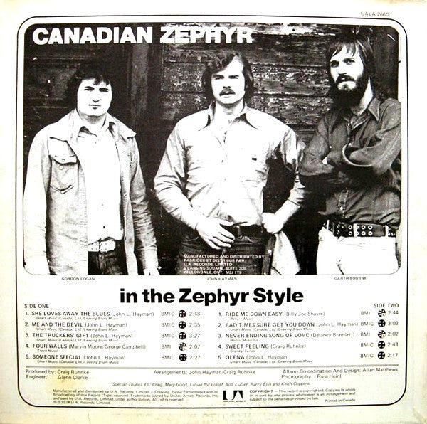 Canadian Zephyr – In The Zephyr Style