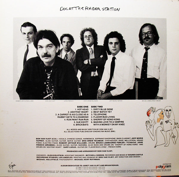 Captain Beefheart And The Magic Band – Doc At The Radar Station - 1980 Original