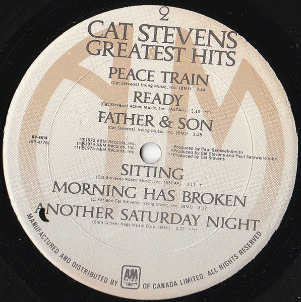 Cat Stevens – Greatest Hits - 1975 Original Pressing with Poster