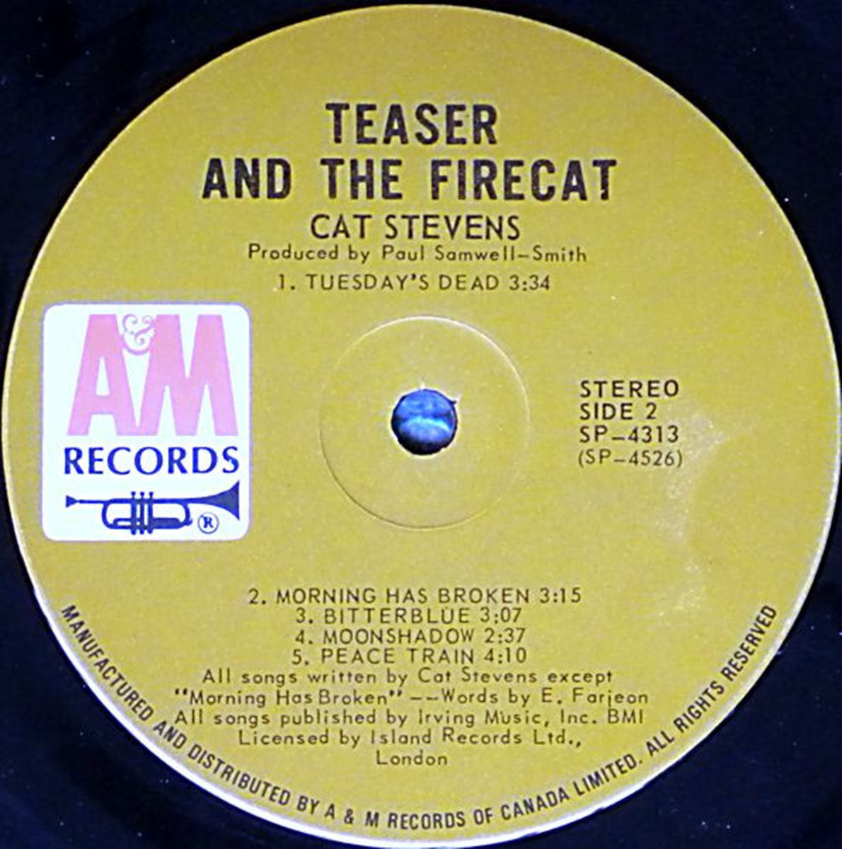 Cat Stevens – Teaser And The Firecat - 1971 Original