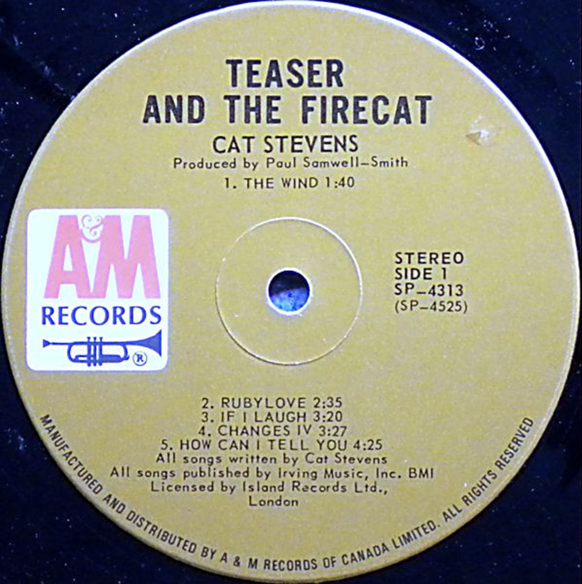 Cat Stevens – Teaser And The Firecat - 1971 Original