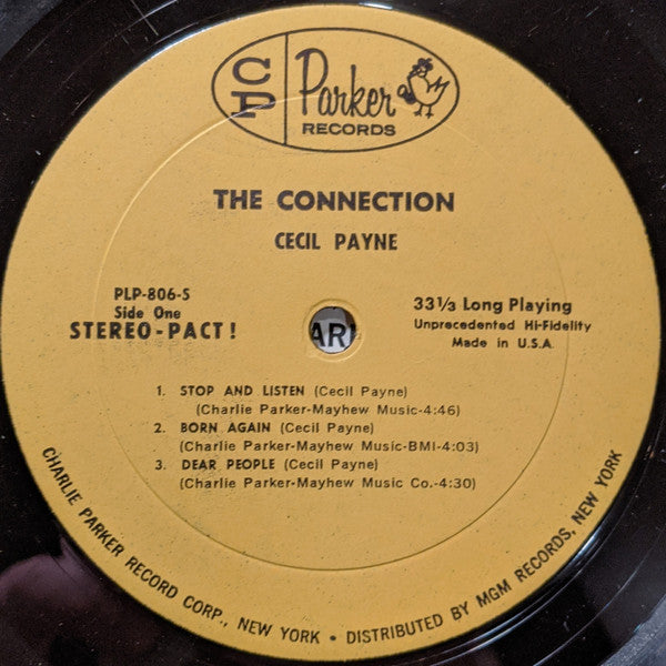 Cecil Payne – The Connection - 1962 US Pressing