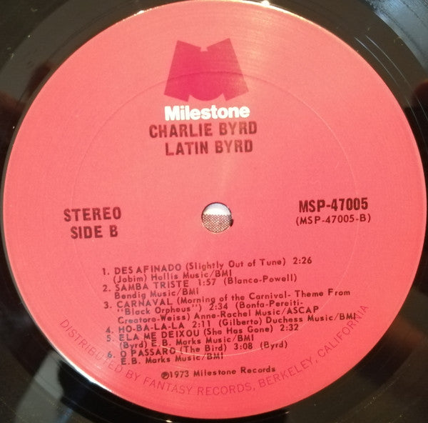 Charlie Byrd – Latin Byrd US Pressing