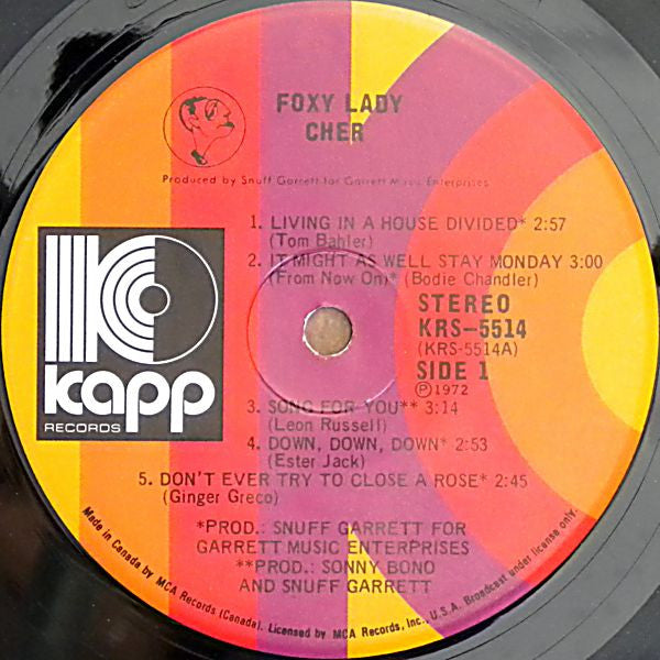 Cher – Foxy Lady - 1972 Original!