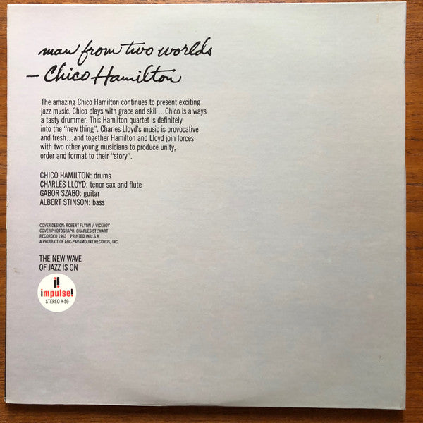 Chico Hamilton – Man From Two Worlds - 1964 Original, Rare