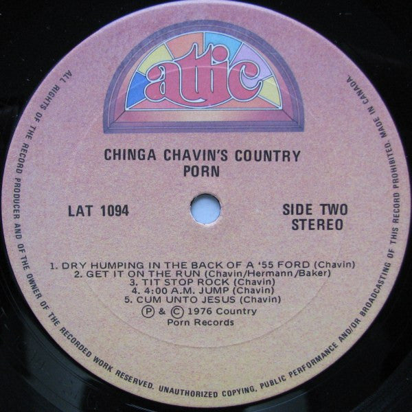 Chinga Chavin – Chinga Chavin's Country Porn VinylPursuit.com