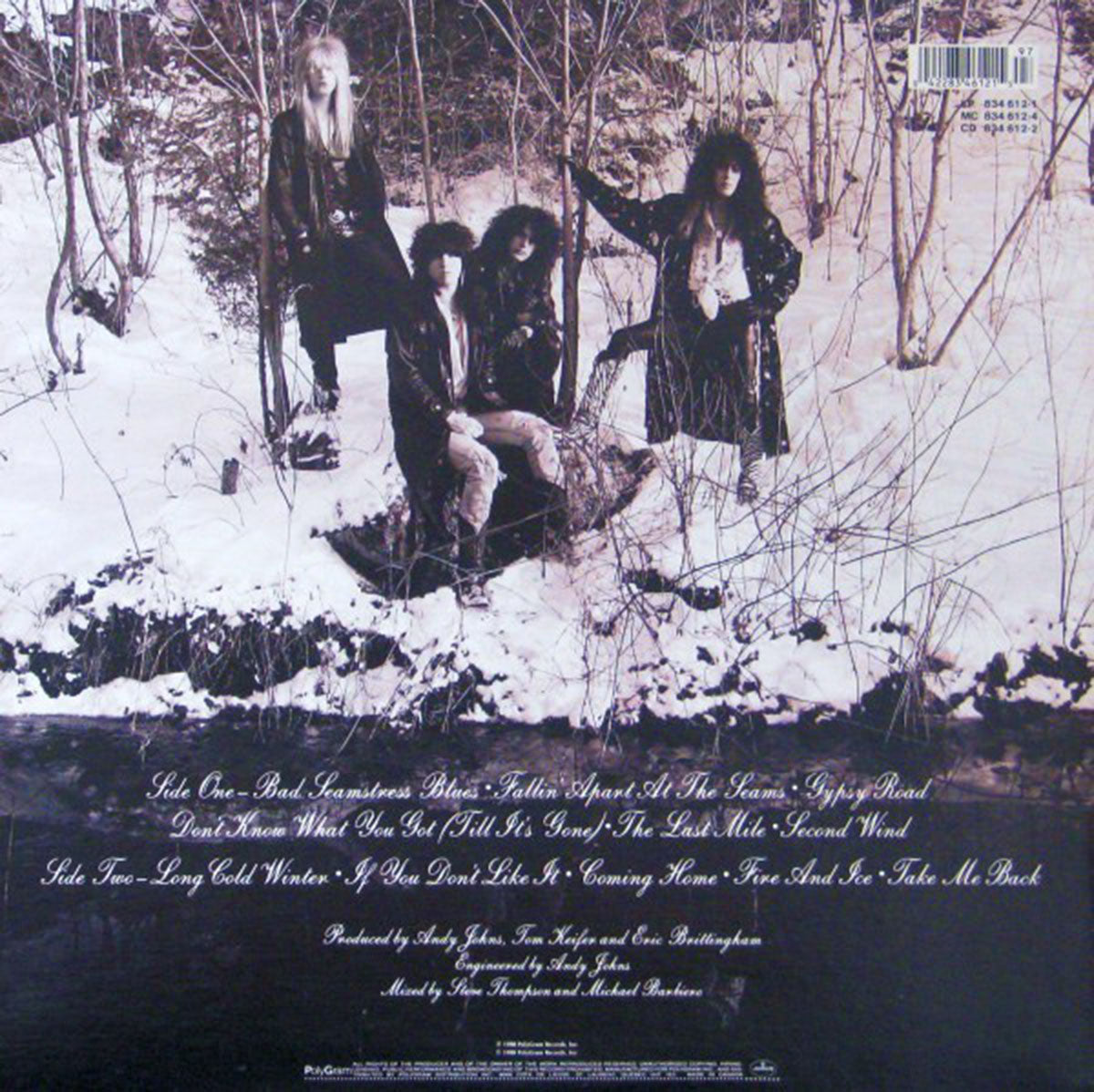 Cinderella – Long Cold Winter - 1988 Original!