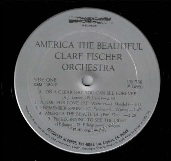 Clare Fischer Orchestra – America The Beautiful - 1978 US Pressing