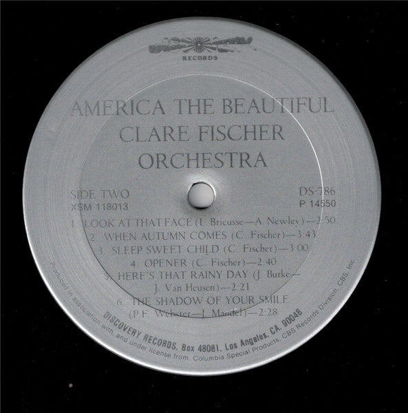 Clare Fischer Orchestra – America The Beautiful - 1978 US Pressing
