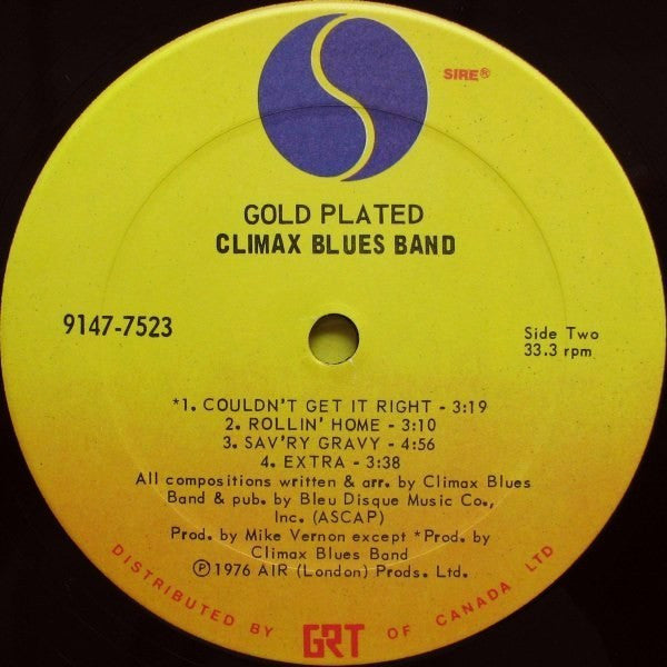 Climax Blues Band – Gold Plated - 1976 VinylPursuit.com