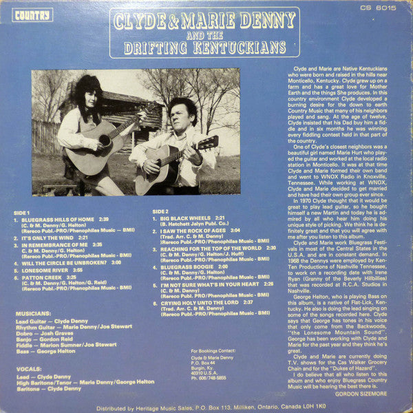 Clyde & Marie Denny and the Drifting Kentuckians – Clyde & Marie Denny And The Drifting Kentuckians