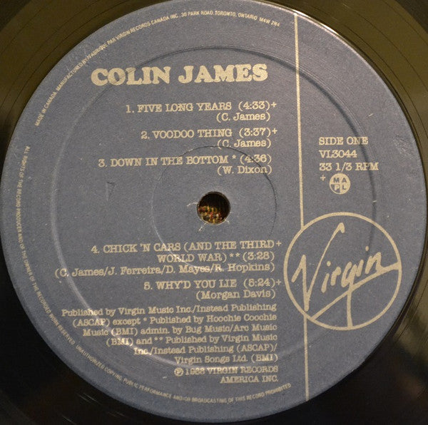 Colin James – Colin James - 1988 Original!