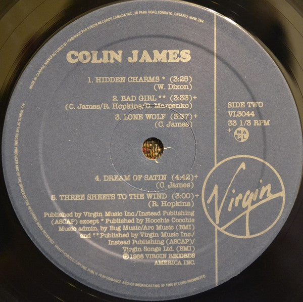 Colin James – Colin James - 1988 Original!