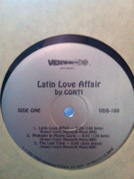 Conti – Latin Love Affair -  1979 US Pressing