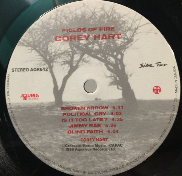 Corey Hart – Fields Of Fire - 1986