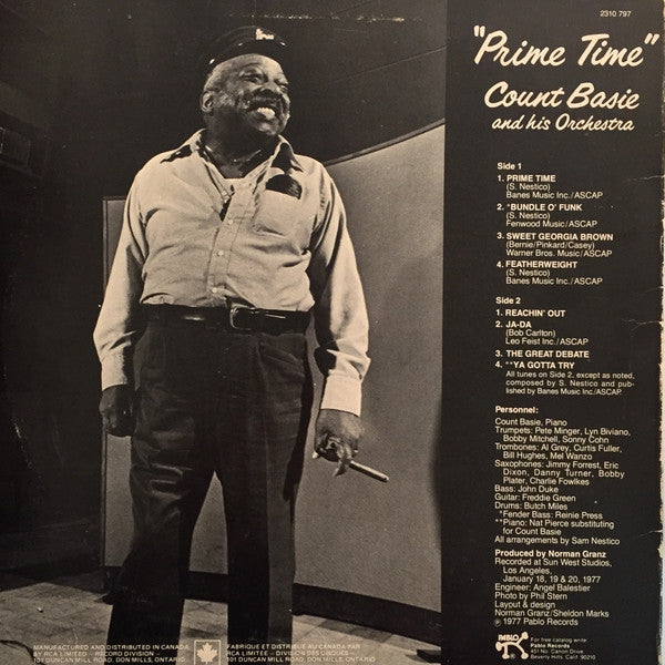 Count Basie And His Orchestra – Prime Time - 1977 Original - Bargain!