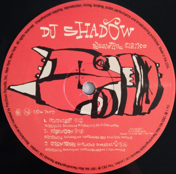 DJ Shadow – Preemptive Strike - US Limited Edition