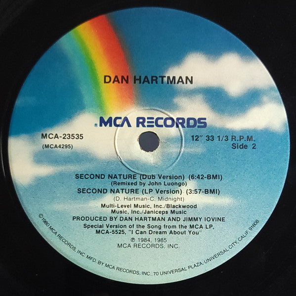 Dan Hartman – Second Nature (12" Version) US Pressing