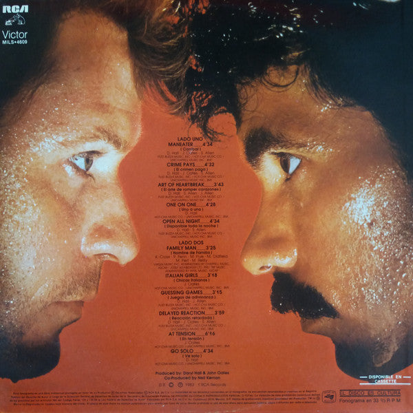 Daryl Hall & John Oates – H₂O - 1983 Mexican Original