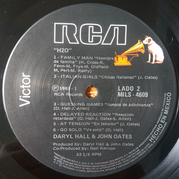 Daryl Hall & John Oates – H₂O - 1983 Mexican Original