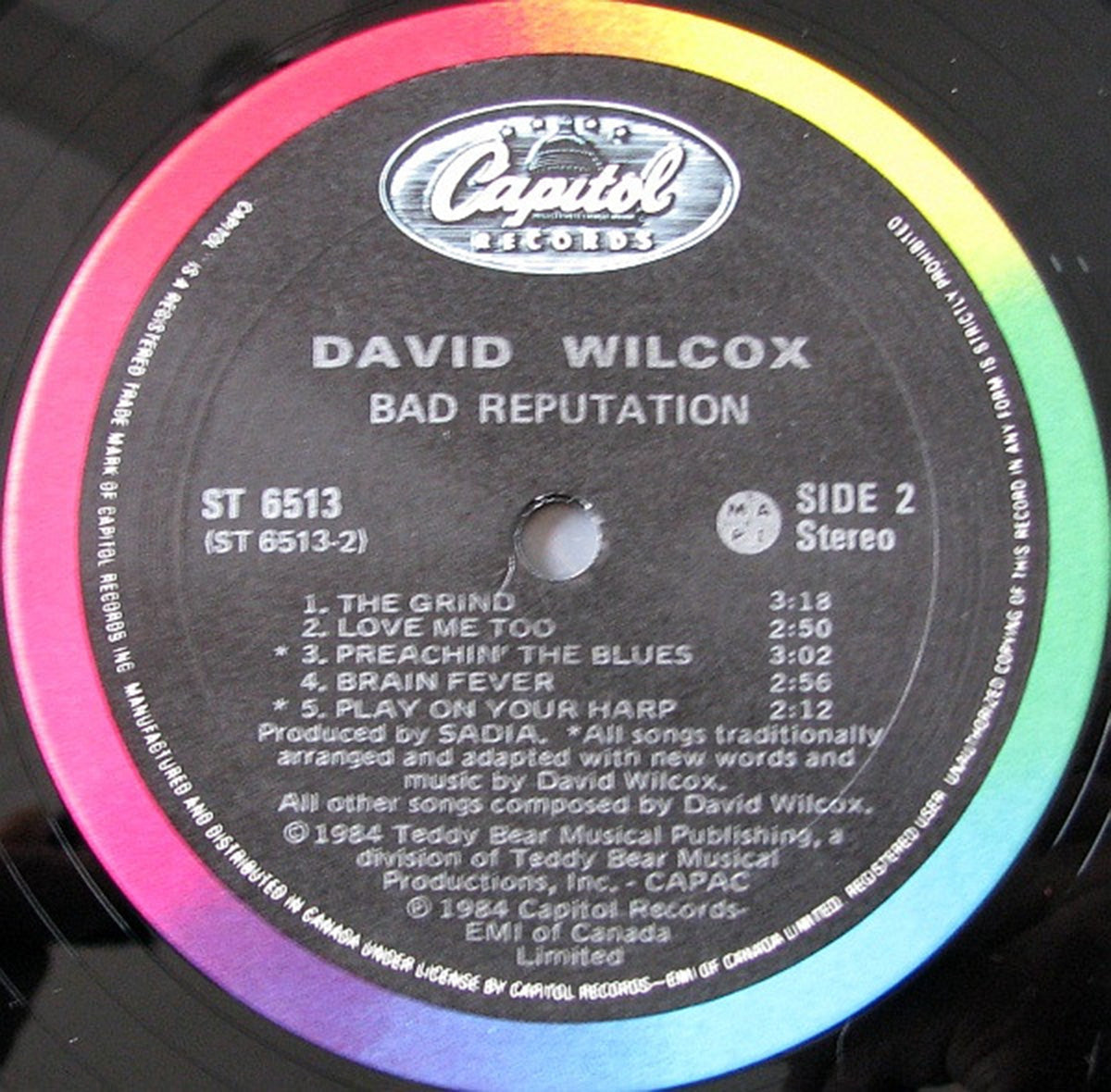 David Wilcox – Bad Reputation - 1984