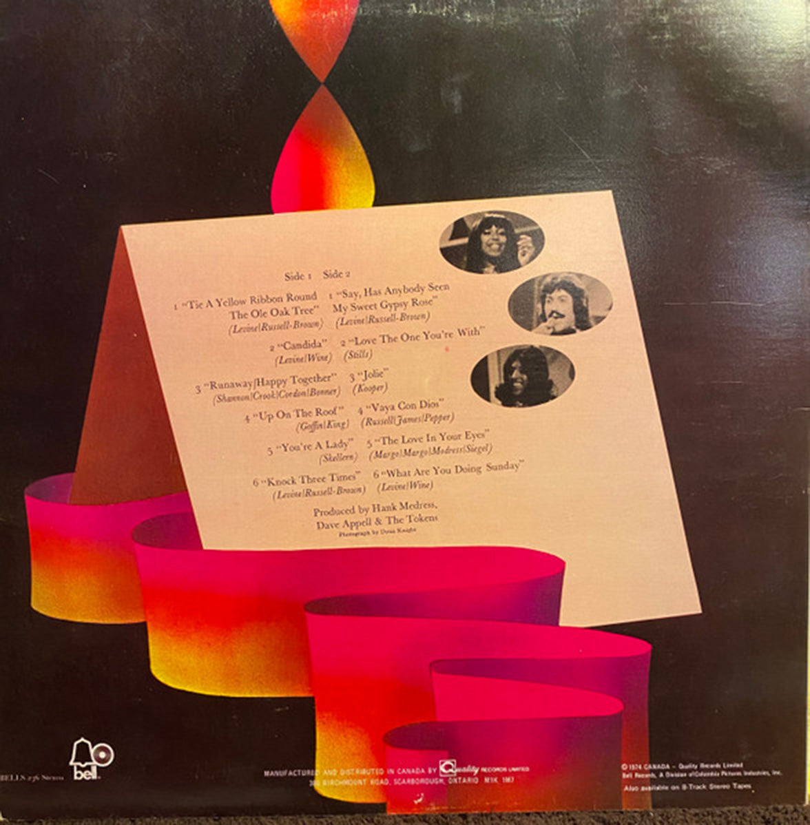 Dawn Featuring Tony Orlando - Golden Ribbons - 1973