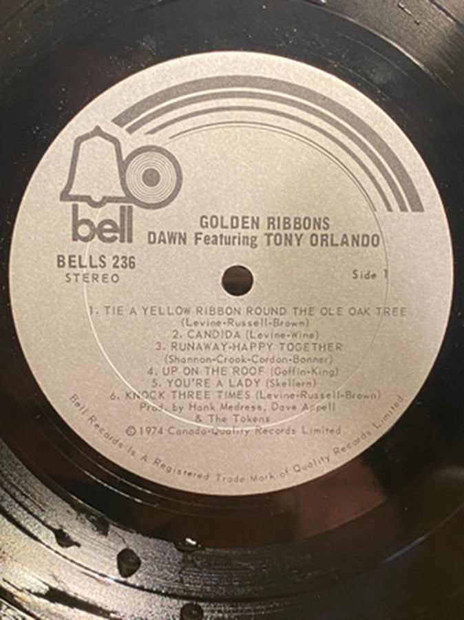 Dawn Featuring Tony Orlando - Golden Ribbons - 1973
