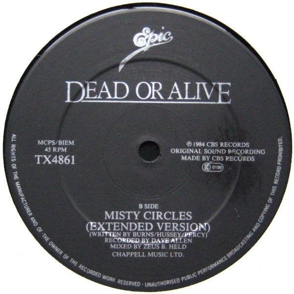 Dead Or Alive – You Spin Me Round - Original 1984 UK Pressing